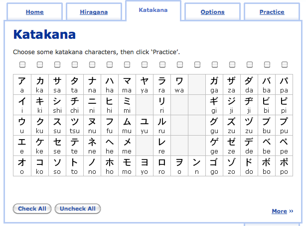 Textfugu Hiragana Chart